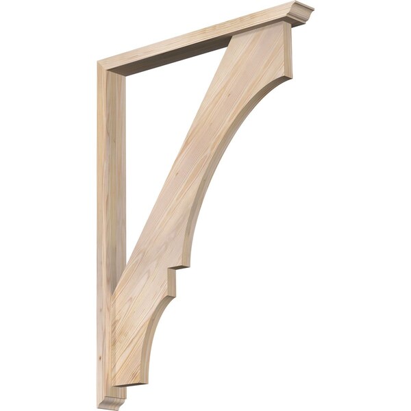 Ekena Millwork Balboa Traditional Smooth Bracket w/ Offset Brace, Douglas Fir, 3 1/2"W x 30"D x 42"H BKT0402X30X42BOA01SDF - main